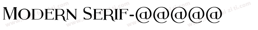 Modern Serif字体转换